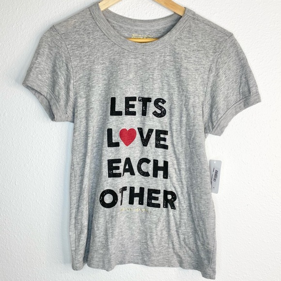 Spiritual Gangster Tops - Spiritual Gangster Let’s Love Each Other T Shirt S